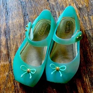 Mini Melissa Teal Toddler Girl Shoes